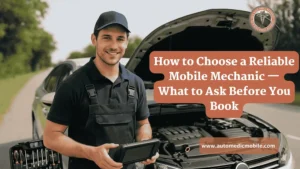 How to Choose a Reliable Mobile Mechanic — What to Ask Before You Book
